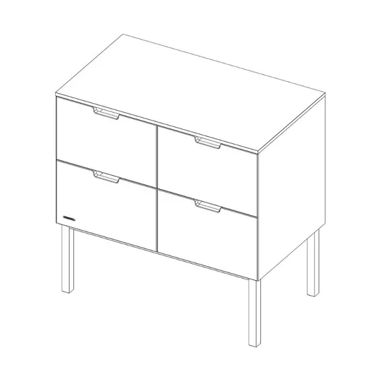 Kidsmill Sepp Babyzimmer Weiß / Buche