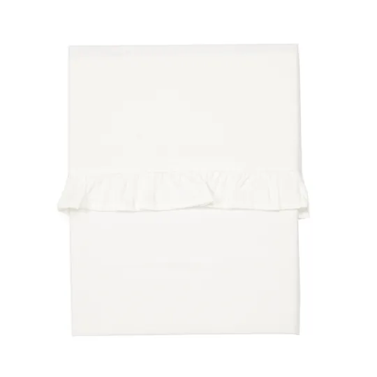 Koeka Ruffle Wieglaken Warm White 80 x 100 cm