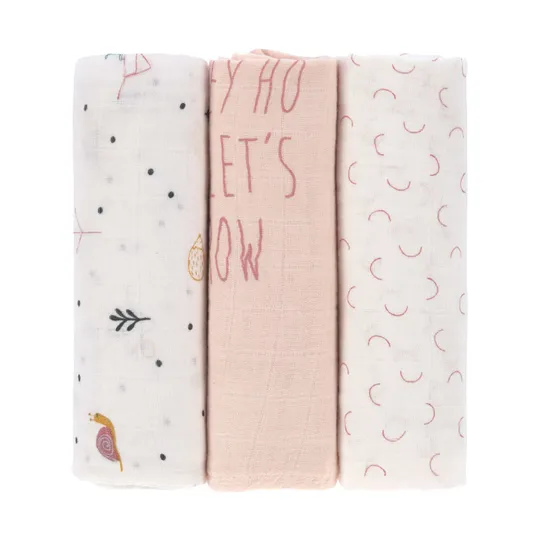 Laessig Garden Explorer Swaddle 3 Stück