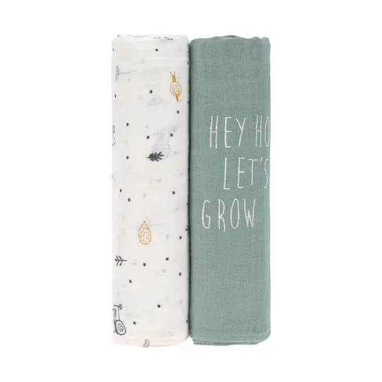 Laessig Garden Explorer Swaddle 2 Stück