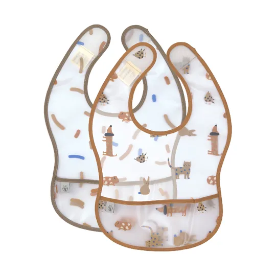 Lässig Little Mateys Slabbetje Royal Blue 2 Stuks