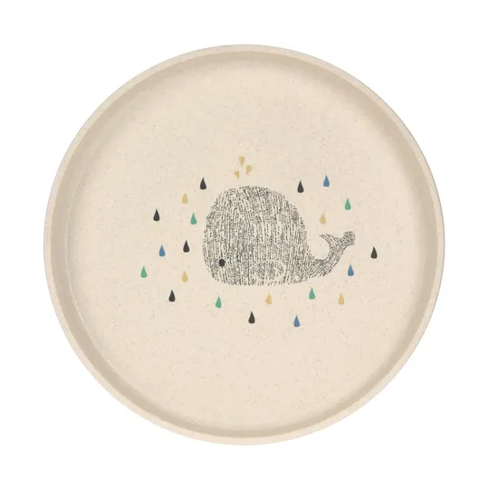 Plate PP/Cellulose Little Water Whale