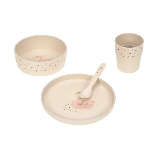 Dish Set PP/Cellulose Little Water Swan