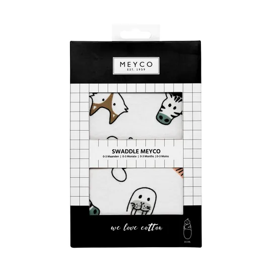 Meyco Animal Swaddle Pucktuch