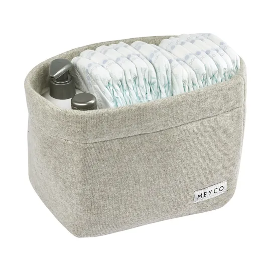 Meyco Knit Basic Kommodenkörbchen Small Sand Melange