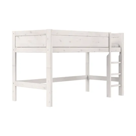 LIFETIME Halbhohes Bett – White Wash