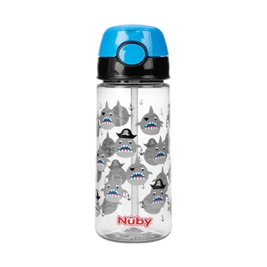 Nuby Strohhalmbecher Blau 530 ml