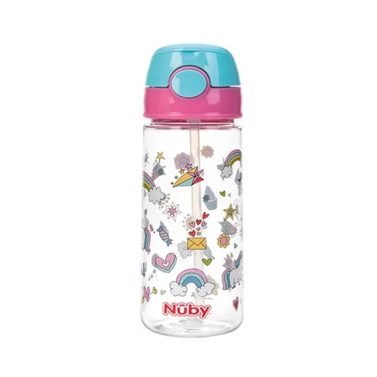 Nuby Strohhalmbecher Rosa 530 ml