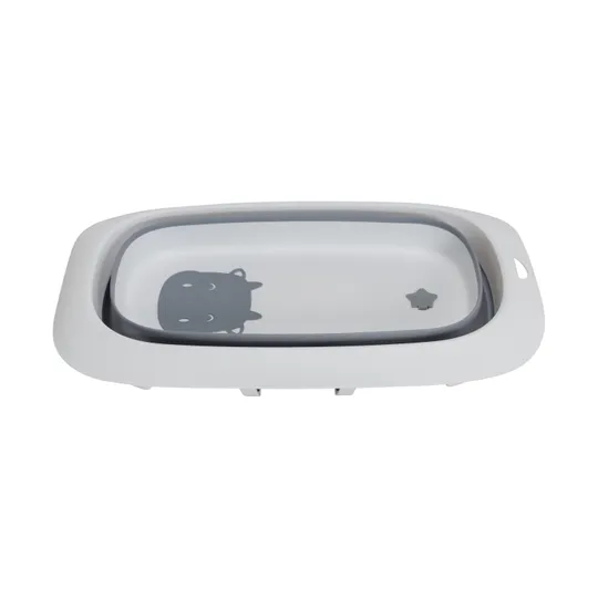 Puck Faltbare Badewanne M Weiß / Grau