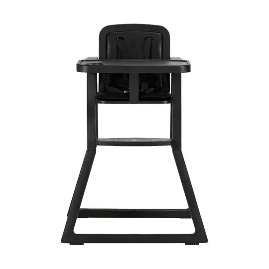 Puck Plain Kinderstuhl mit Kissen Schwarz