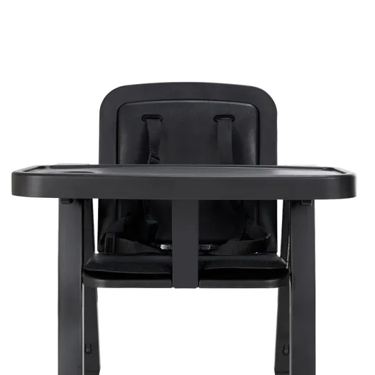 Puck Plain Kinderstuhl mit Kissen Schwarz