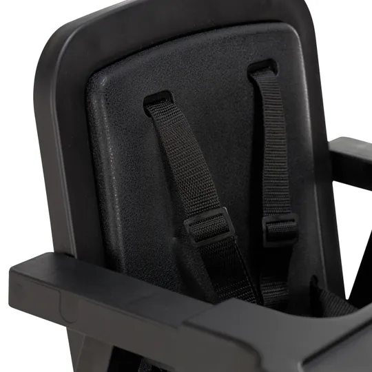 Puck Plain Kinderstuhl mit Kissen Schwarz