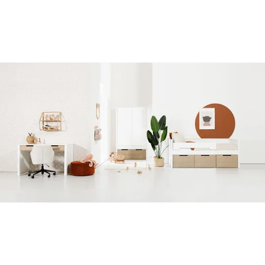 Europe Baby Ralph Kinderzimmer Weiß / Accent Holzlook