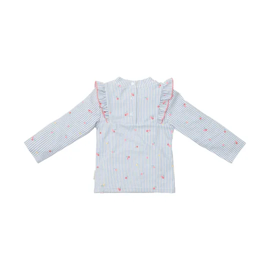 Little Dutch Sunny Flowers Schwimmshirt Langarm - Blue