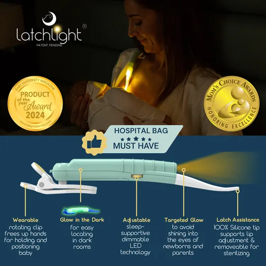 Latchlight Voedingslampje - Mint / White