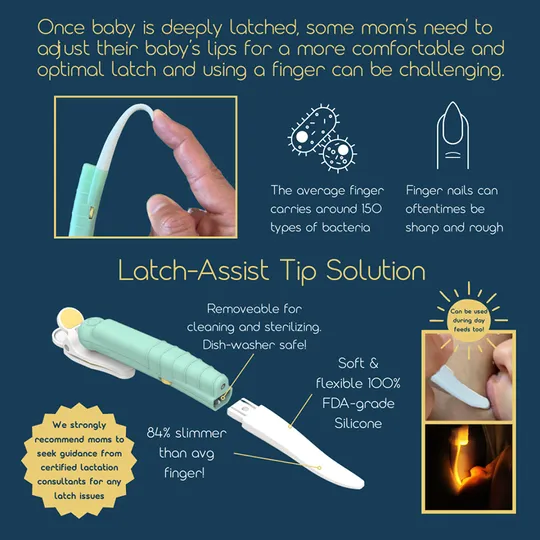 Latchlight Voedingslampje - Mint / White