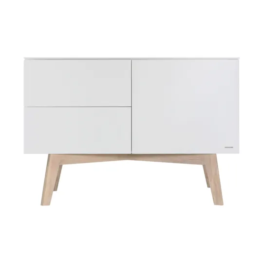 Kidsmill Sixties Kommode Mattweiß / Natur