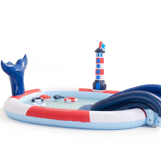Swim Essentials Whale Adventure Planschbecken Red / White