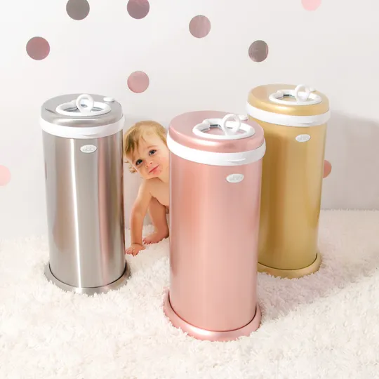Ubbi Windeleimer Metall Silber