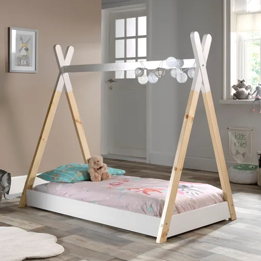 Vipack Tipi Kinderbett Weiß 70 x 140 cm