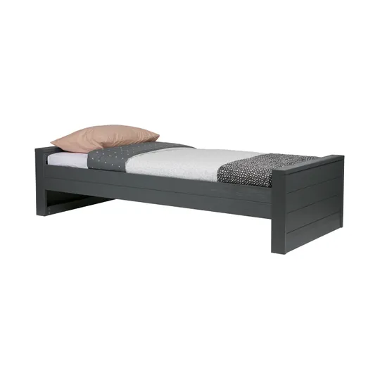 Woood Dennis Bett Steel Grey 90 x 200 cm